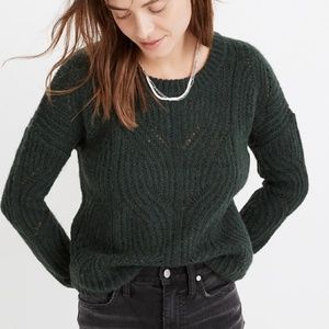 Madewell Charley Pullover Sweater in Heather Moss